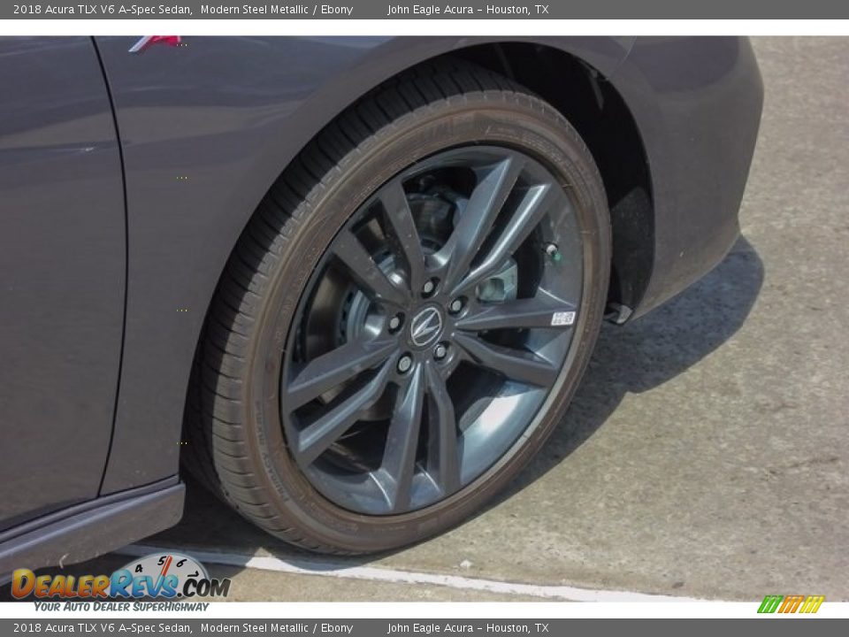 2018 Acura TLX V6 A-Spec Sedan Modern Steel Metallic / Ebony Photo #11