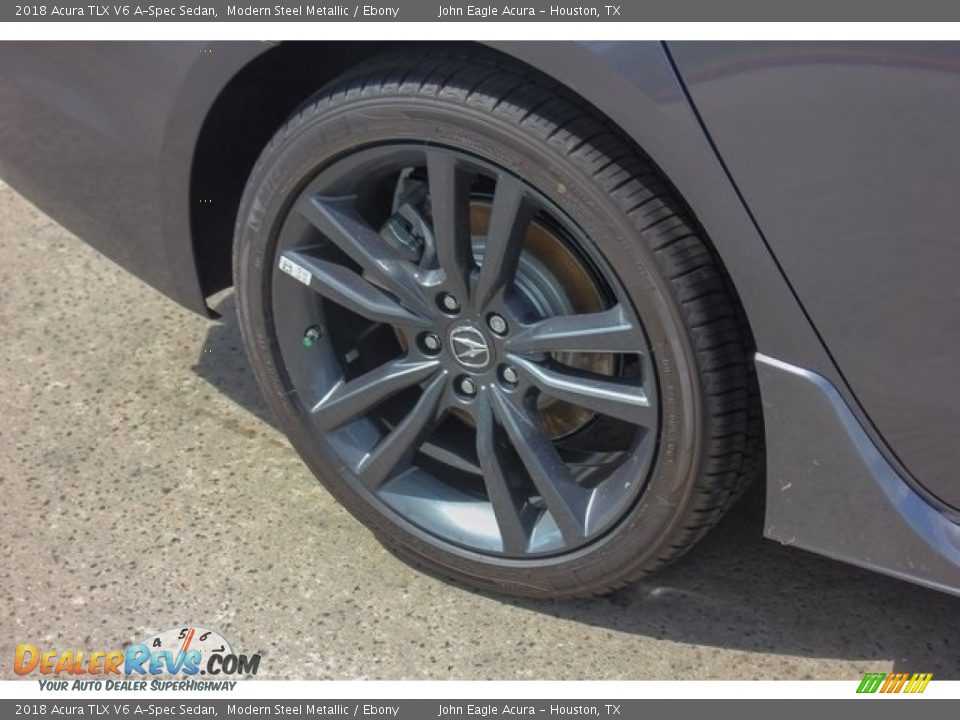 2018 Acura TLX V6 A-Spec Sedan Modern Steel Metallic / Ebony Photo #12