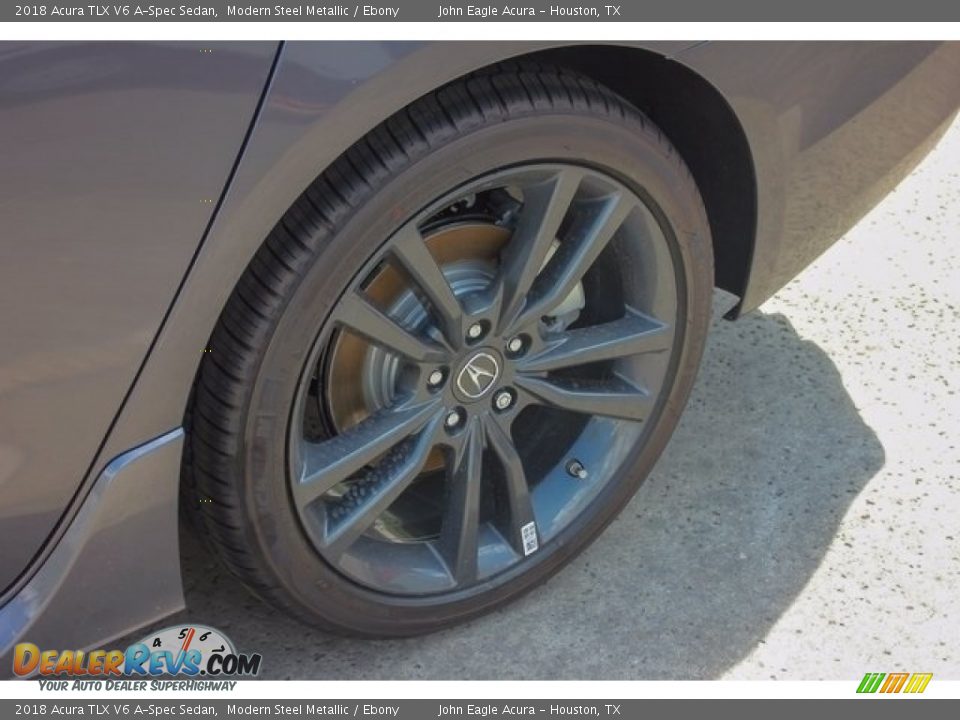 2018 Acura TLX V6 A-Spec Sedan Modern Steel Metallic / Ebony Photo #13
