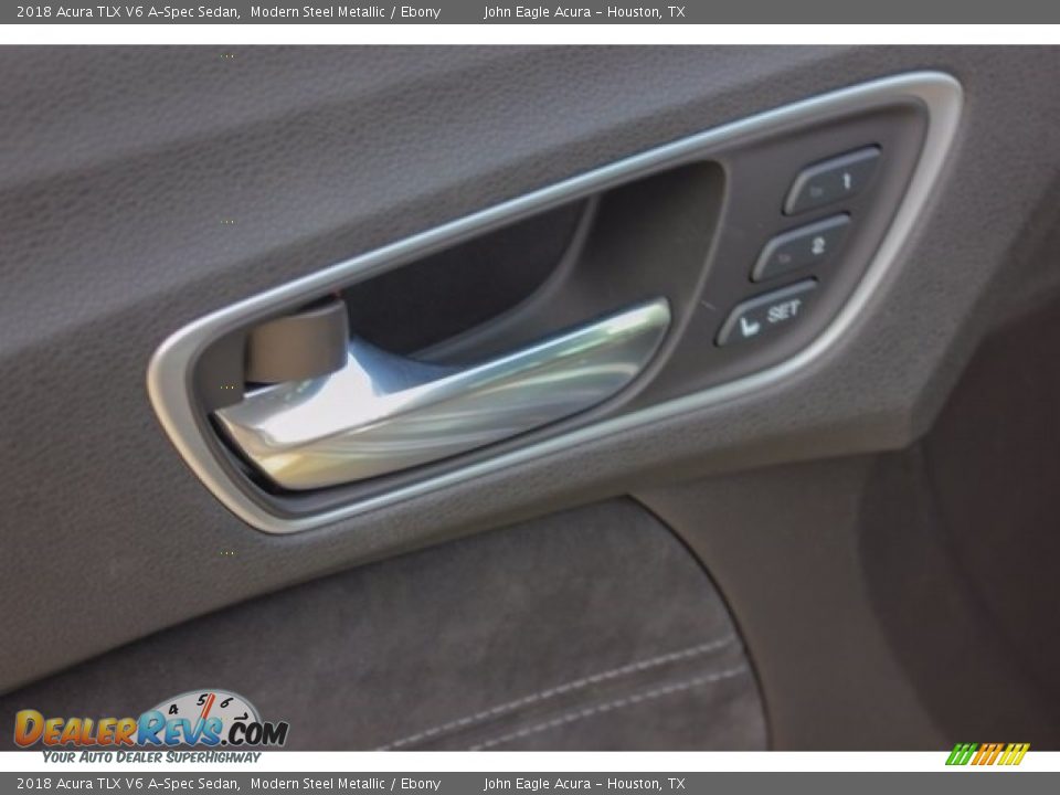 2018 Acura TLX V6 A-Spec Sedan Modern Steel Metallic / Ebony Photo #16