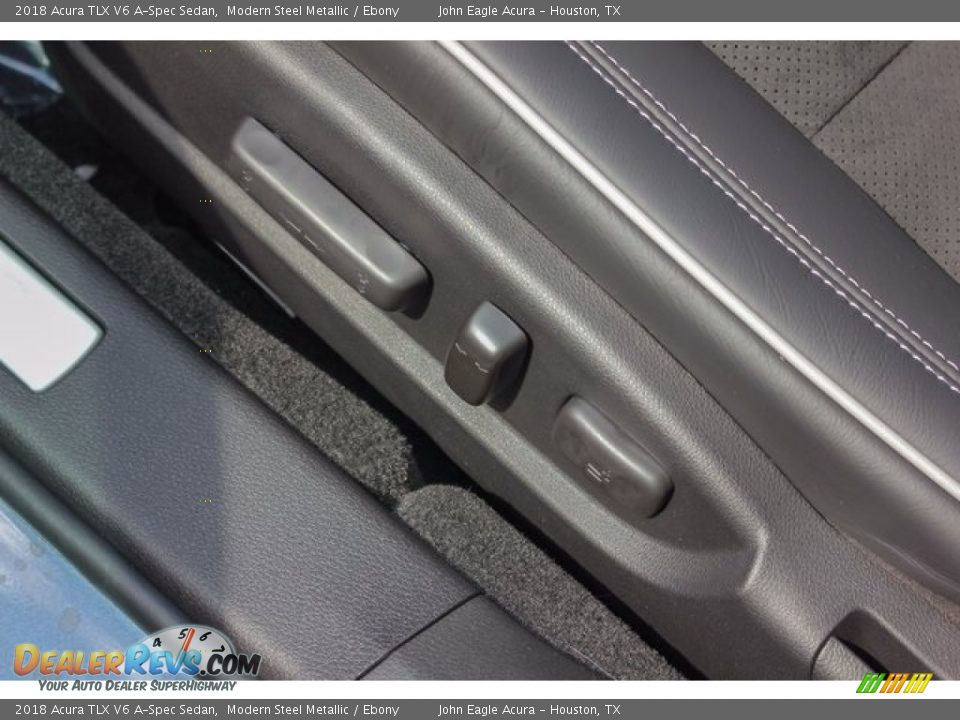 2018 Acura TLX V6 A-Spec Sedan Modern Steel Metallic / Ebony Photo #17