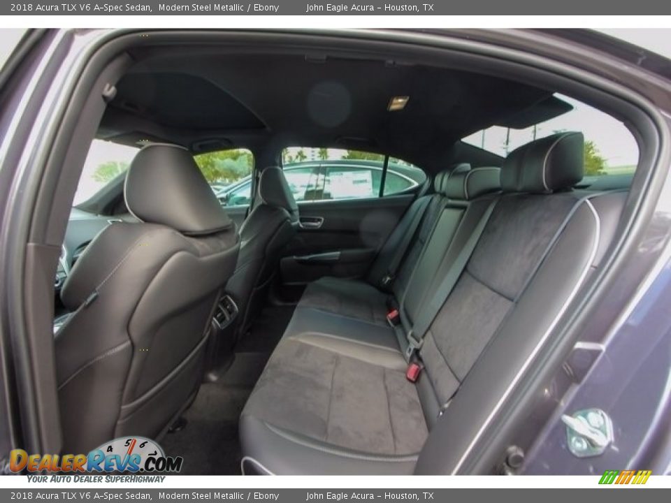 2018 Acura TLX V6 A-Spec Sedan Modern Steel Metallic / Ebony Photo #21