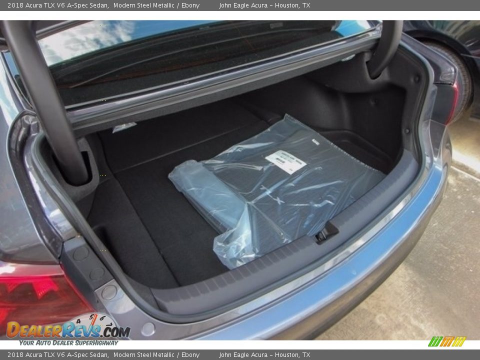 2018 Acura TLX V6 A-Spec Sedan Modern Steel Metallic / Ebony Photo #22