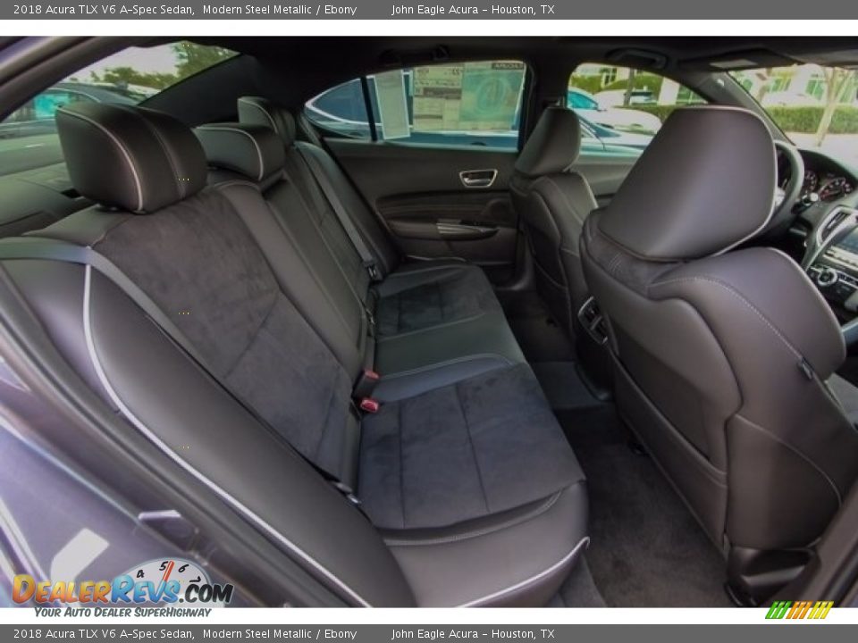 2018 Acura TLX V6 A-Spec Sedan Modern Steel Metallic / Ebony Photo #24