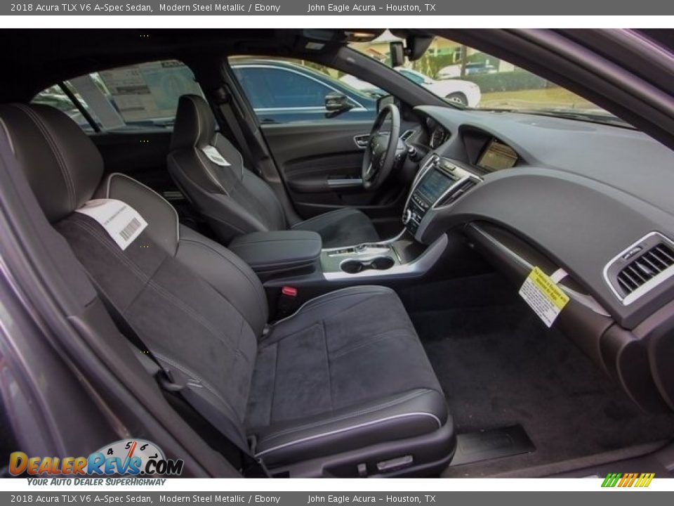 2018 Acura TLX V6 A-Spec Sedan Modern Steel Metallic / Ebony Photo #26