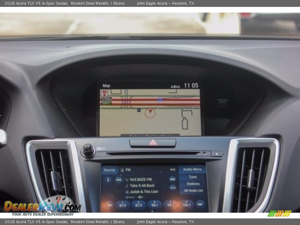 2018 Acura TLX V6 A-Spec Sedan Modern Steel Metallic / Ebony Photo #30