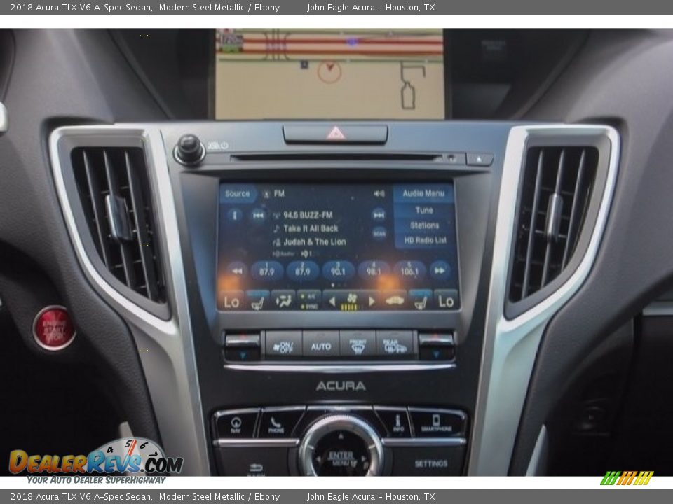 2018 Acura TLX V6 A-Spec Sedan Modern Steel Metallic / Ebony Photo #31