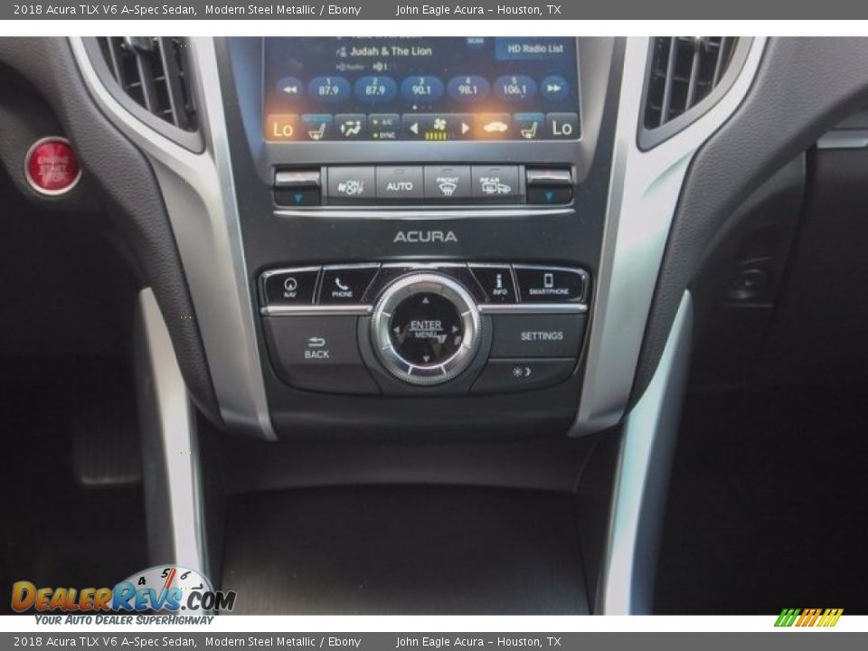 2018 Acura TLX V6 A-Spec Sedan Modern Steel Metallic / Ebony Photo #32