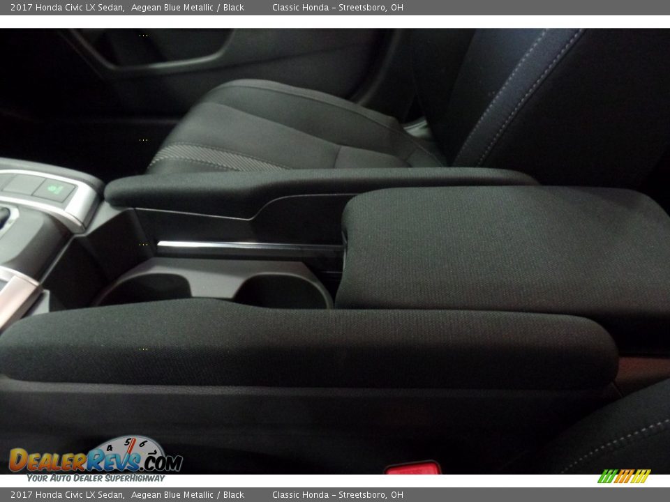2017 Honda Civic LX Sedan Aegean Blue Metallic / Black Photo #23
