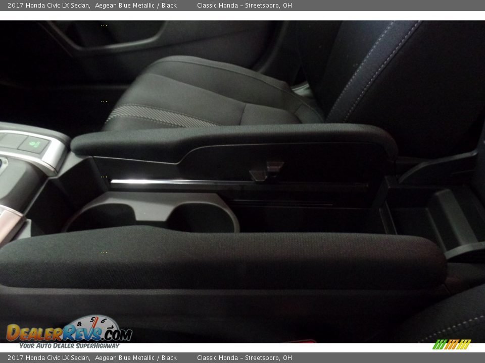 2017 Honda Civic LX Sedan Aegean Blue Metallic / Black Photo #24