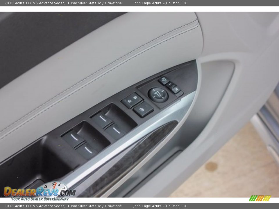 2018 Acura TLX V6 Advance Sedan Lunar Silver Metallic / Graystone Photo #15