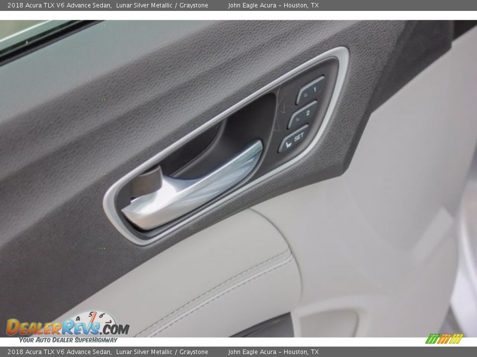 2018 Acura TLX V6 Advance Sedan Lunar Silver Metallic / Graystone Photo #16
