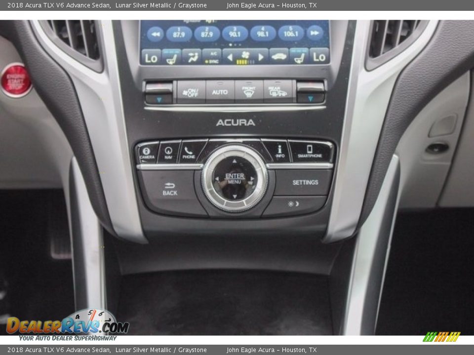 2018 Acura TLX V6 Advance Sedan Lunar Silver Metallic / Graystone Photo #32