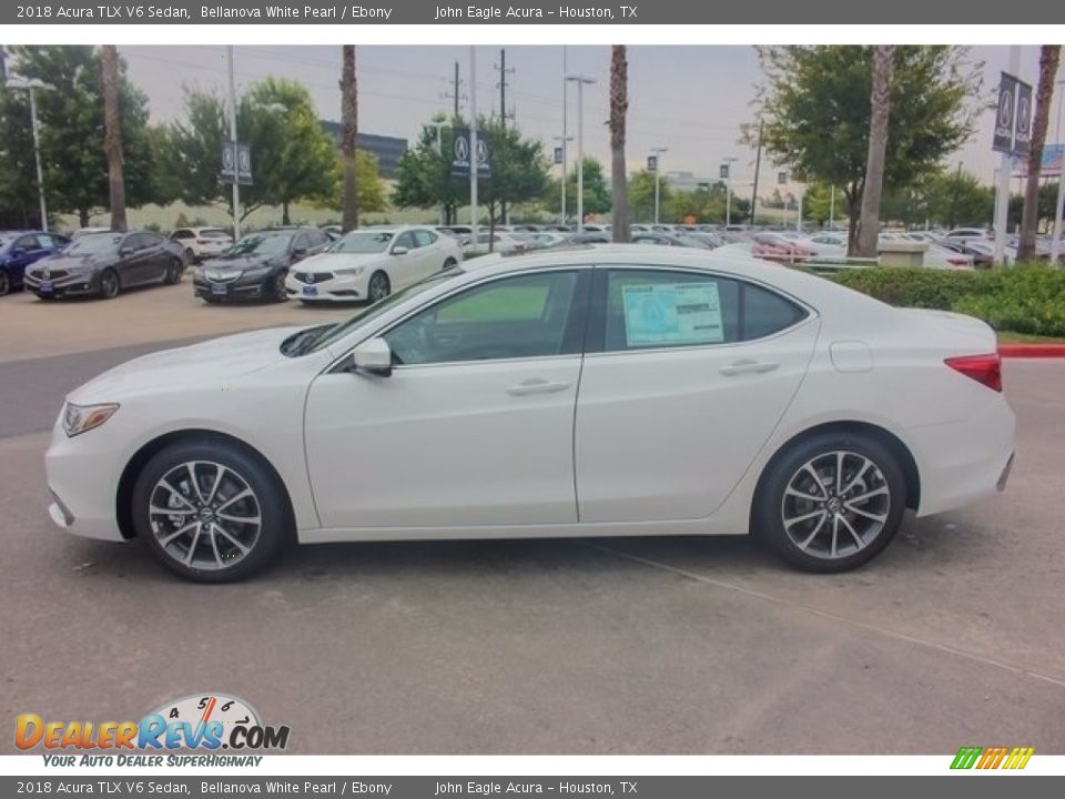 2018 Acura TLX V6 Sedan Bellanova White Pearl / Ebony Photo #4