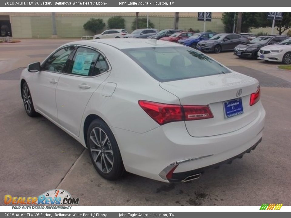 2018 Acura TLX V6 Sedan Bellanova White Pearl / Ebony Photo #5