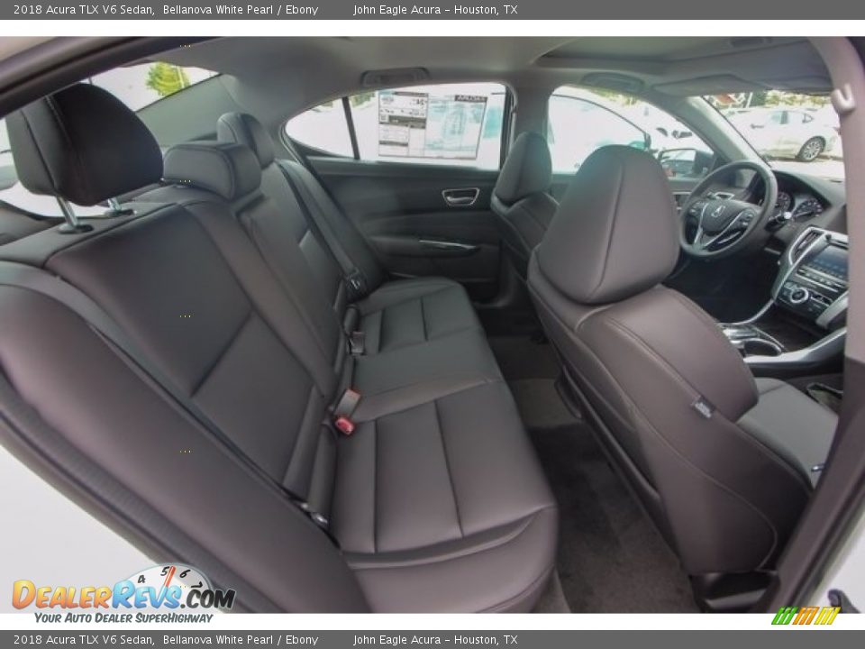 2018 Acura TLX V6 Sedan Bellanova White Pearl / Ebony Photo #24