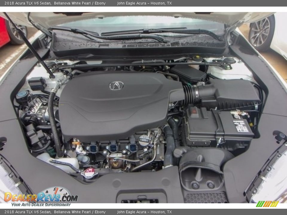 2018 Acura TLX V6 Sedan Bellanova White Pearl / Ebony Photo #27