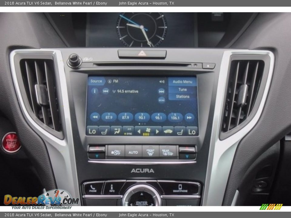 2018 Acura TLX V6 Sedan Bellanova White Pearl / Ebony Photo #31