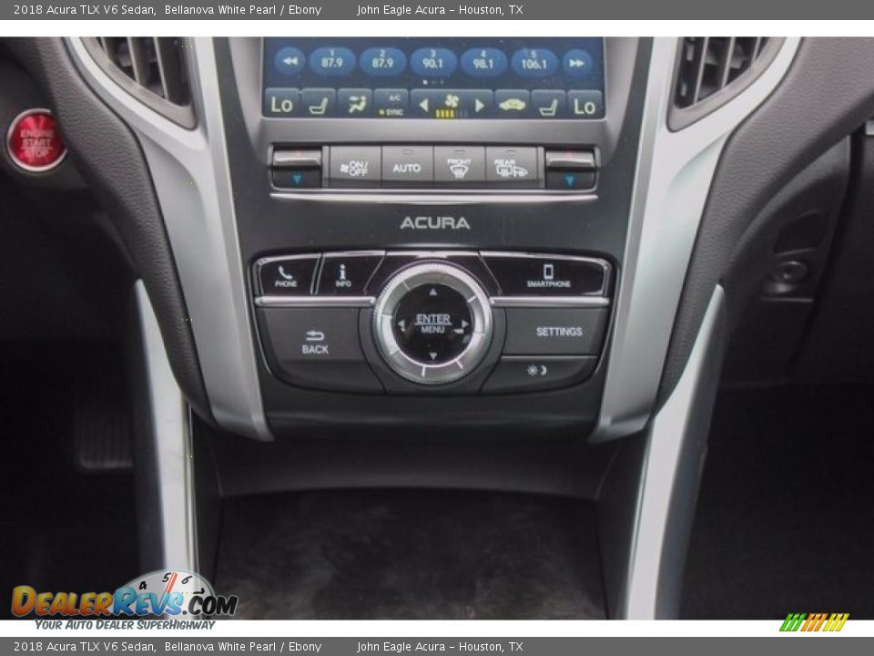 2018 Acura TLX V6 Sedan Bellanova White Pearl / Ebony Photo #32