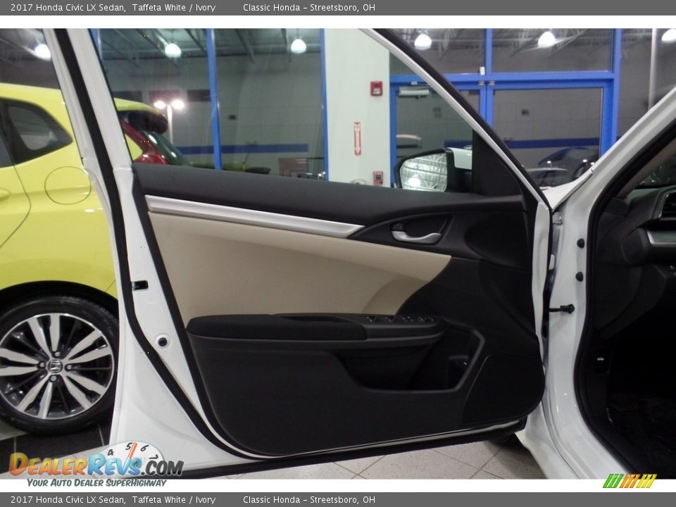 2017 Honda Civic LX Sedan Taffeta White / Ivory Photo #11
