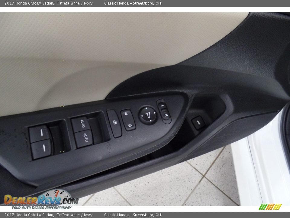 2017 Honda Civic LX Sedan Taffeta White / Ivory Photo #12