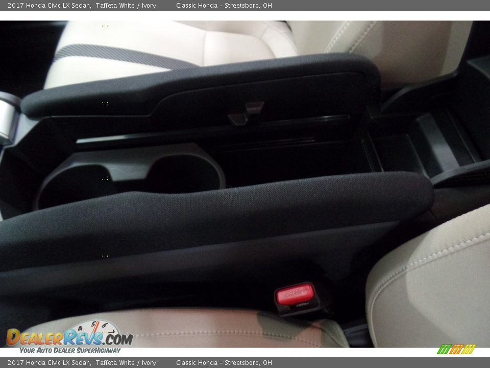 2017 Honda Civic LX Sedan Taffeta White / Ivory Photo #24