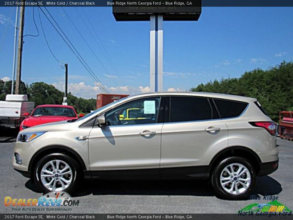 2017 Ford Escape SE White Gold / Charcoal Black Photo #2