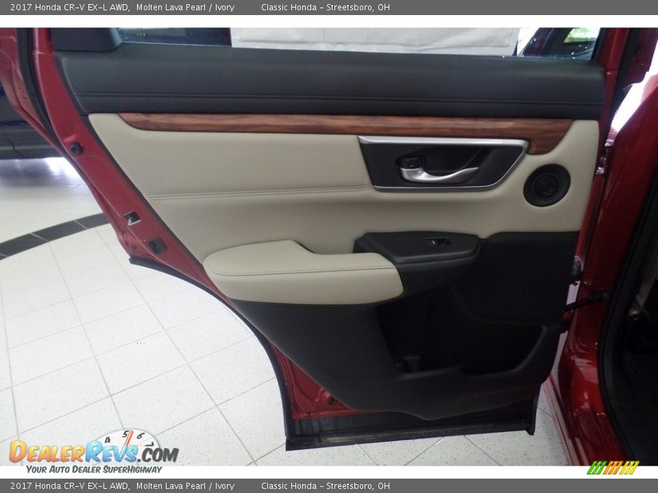 2017 Honda CR-V EX-L AWD Molten Lava Pearl / Ivory Photo #6