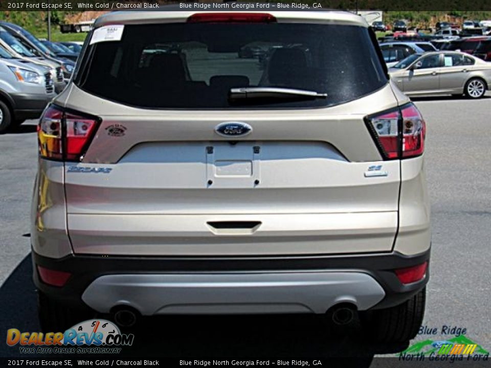 2017 Ford Escape SE White Gold / Charcoal Black Photo #4