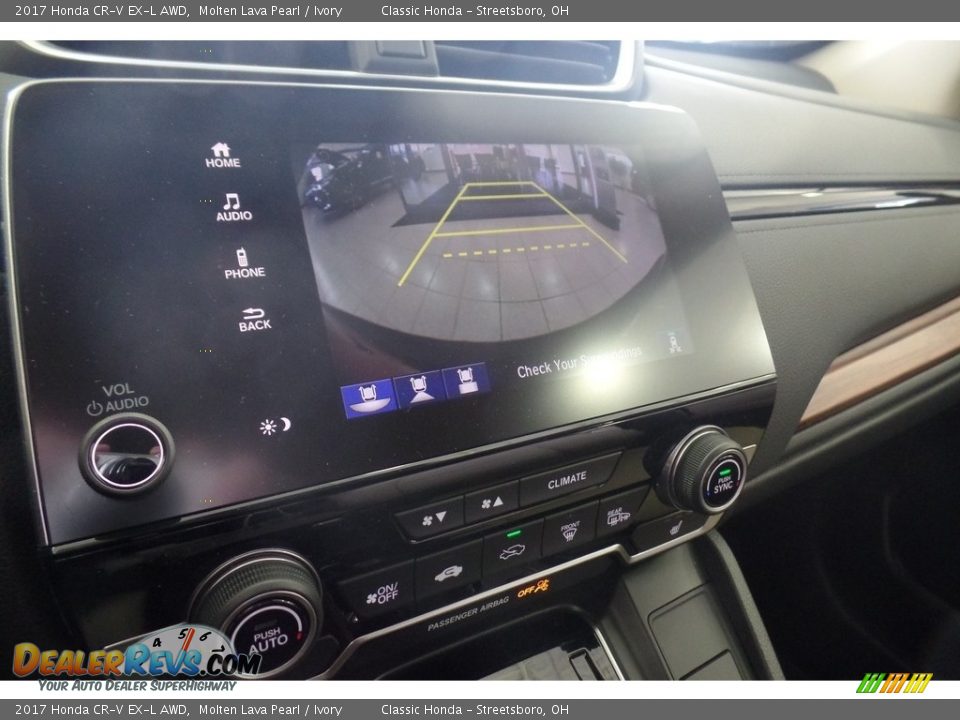 2017 Honda CR-V EX-L AWD Molten Lava Pearl / Ivory Photo #12