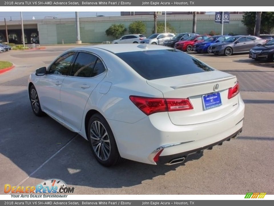 2018 Acura TLX V6 SH-AWD Advance Sedan Bellanova White Pearl / Ebony Photo #5