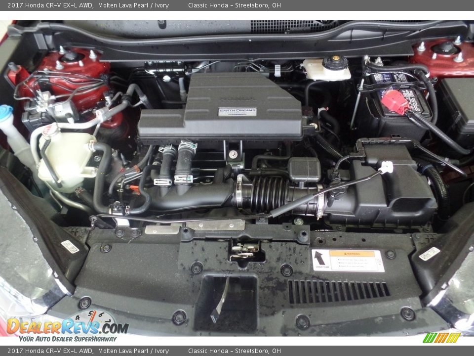 2017 Honda CR-V EX-L AWD Molten Lava Pearl / Ivory Photo #15