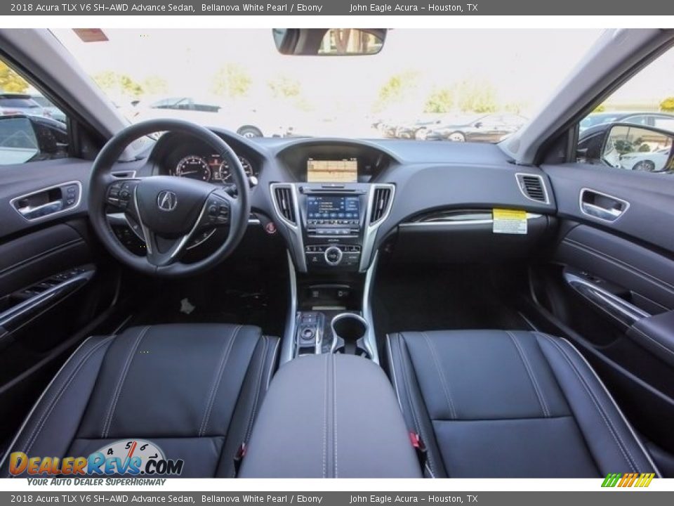 2018 Acura TLX V6 SH-AWD Advance Sedan Bellanova White Pearl / Ebony Photo #9