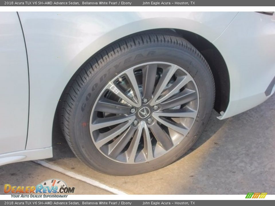 2018 Acura TLX V6 SH-AWD Advance Sedan Bellanova White Pearl / Ebony Photo #11