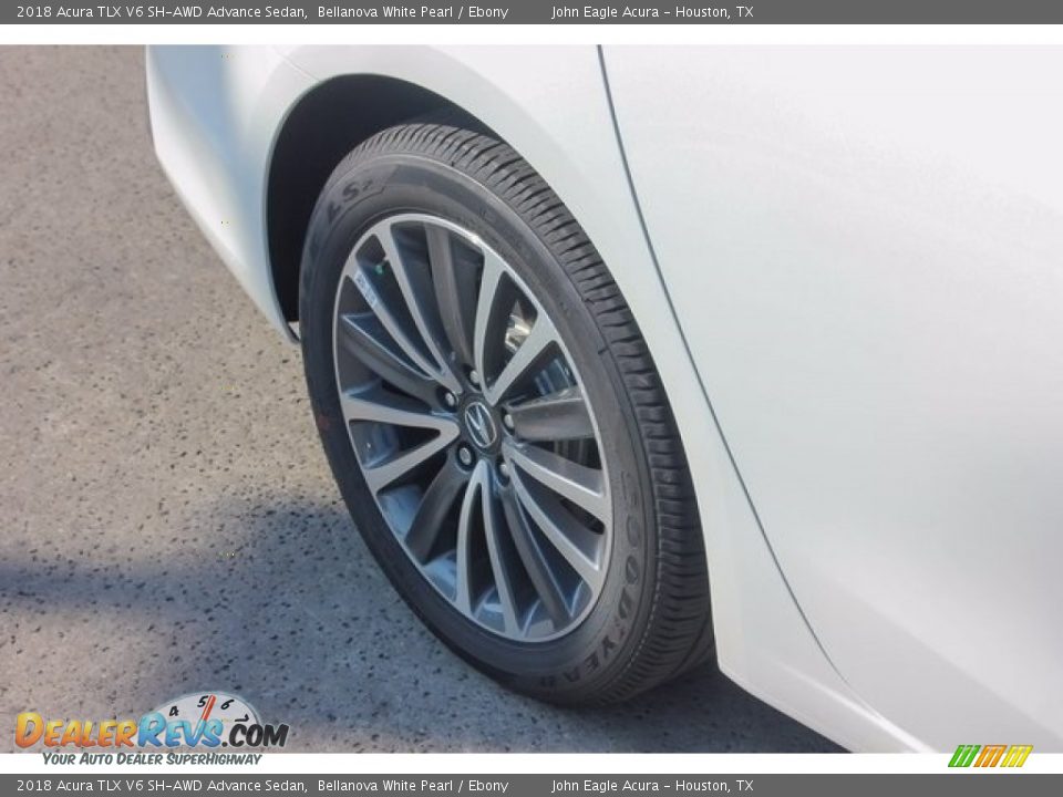2018 Acura TLX V6 SH-AWD Advance Sedan Bellanova White Pearl / Ebony Photo #12