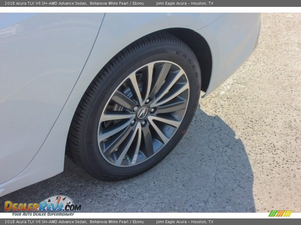 2018 Acura TLX V6 SH-AWD Advance Sedan Bellanova White Pearl / Ebony Photo #13