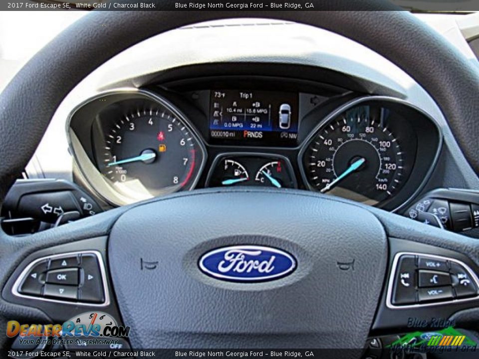 2017 Ford Escape SE White Gold / Charcoal Black Photo #19