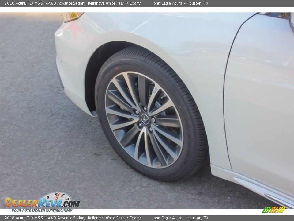 2018 Acura TLX V6 SH-AWD Advance Sedan Bellanova White Pearl / Ebony Photo #14