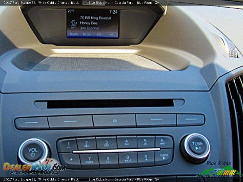 2017 Ford Escape SE White Gold / Charcoal Black Photo #21