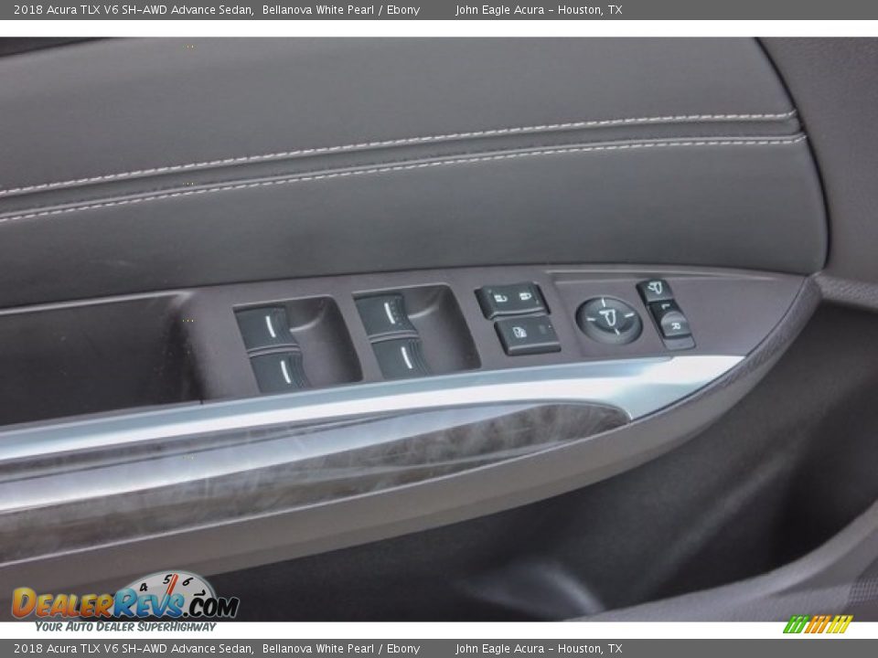 2018 Acura TLX V6 SH-AWD Advance Sedan Bellanova White Pearl / Ebony Photo #16