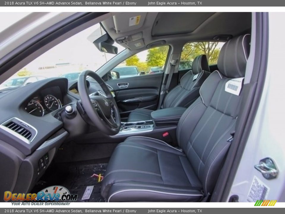 2018 Acura TLX V6 SH-AWD Advance Sedan Bellanova White Pearl / Ebony Photo #19