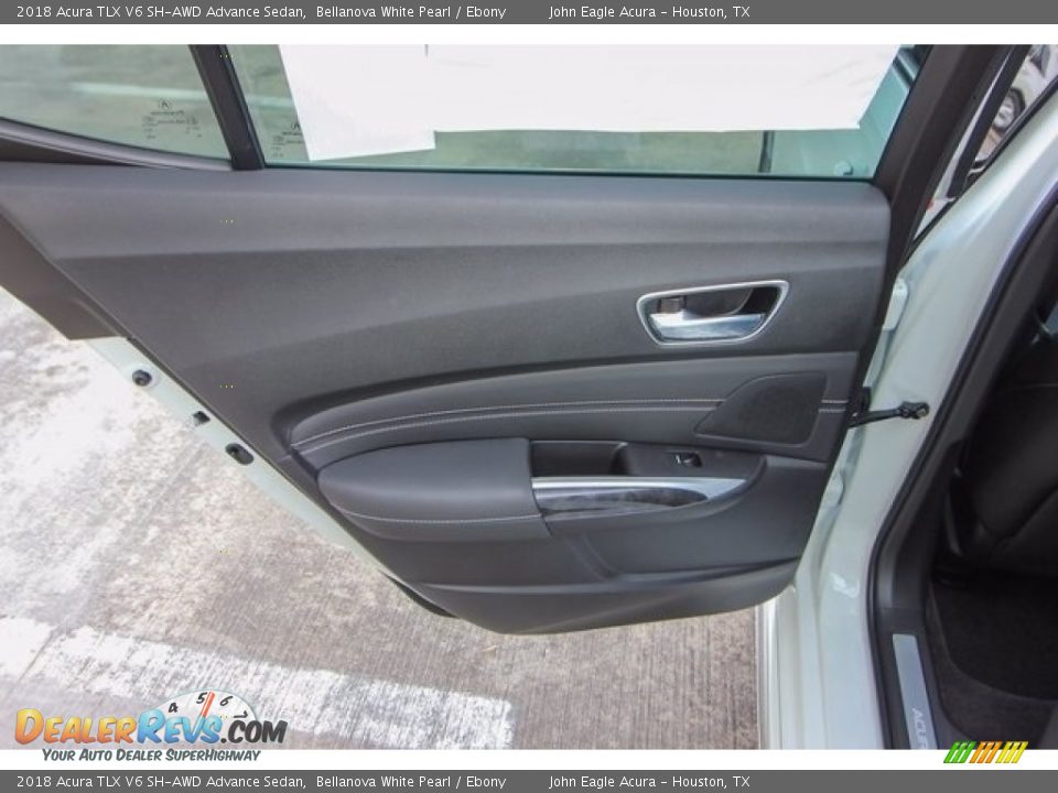 2018 Acura TLX V6 SH-AWD Advance Sedan Bellanova White Pearl / Ebony Photo #20