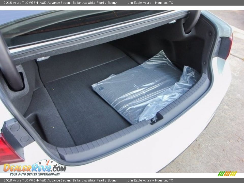 2018 Acura TLX V6 SH-AWD Advance Sedan Bellanova White Pearl / Ebony Photo #22