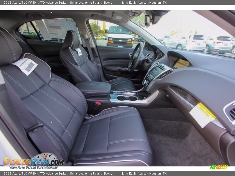 2018 Acura TLX V6 SH-AWD Advance Sedan Bellanova White Pearl / Ebony Photo #26