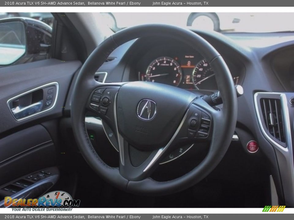 2018 Acura TLX V6 SH-AWD Advance Sedan Bellanova White Pearl / Ebony Photo #29