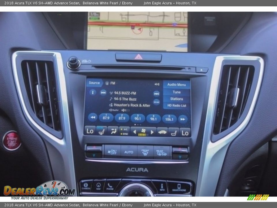 2018 Acura TLX V6 SH-AWD Advance Sedan Bellanova White Pearl / Ebony Photo #31