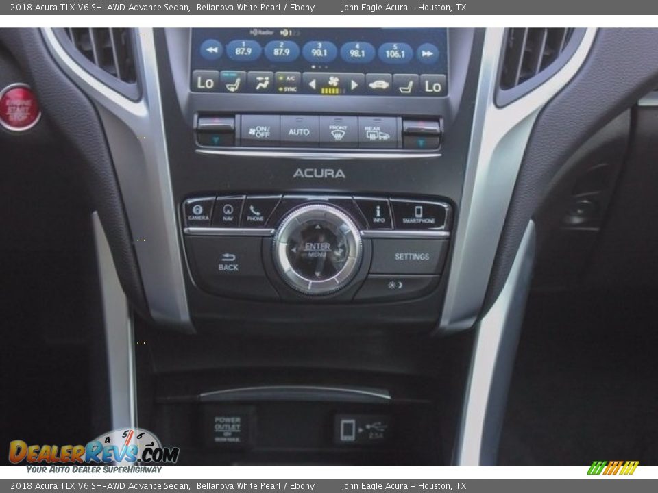 2018 Acura TLX V6 SH-AWD Advance Sedan Bellanova White Pearl / Ebony Photo #32