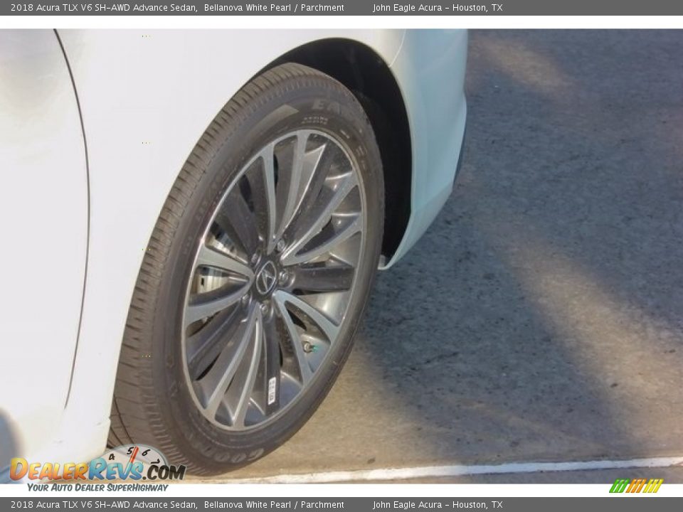 2018 Acura TLX V6 SH-AWD Advance Sedan Bellanova White Pearl / Parchment Photo #11