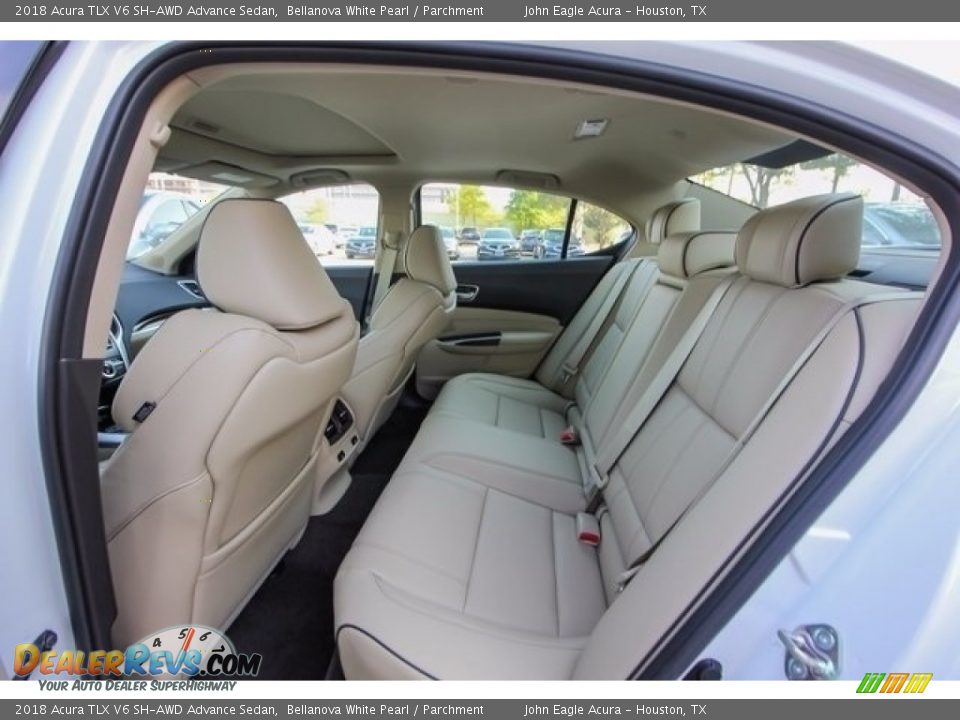 Rear Seat of 2018 Acura TLX V6 SH-AWD Advance Sedan Photo #21