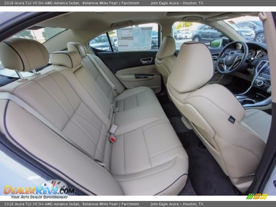Rear Seat of 2018 Acura TLX V6 SH-AWD Advance Sedan Photo #24